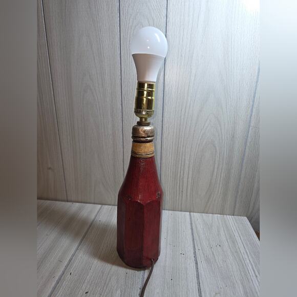 Vtg Heinz Tomato Ketchup Bottle Table Lamp 14" Bar Lamp Dining Rare - Picture 8 of 14